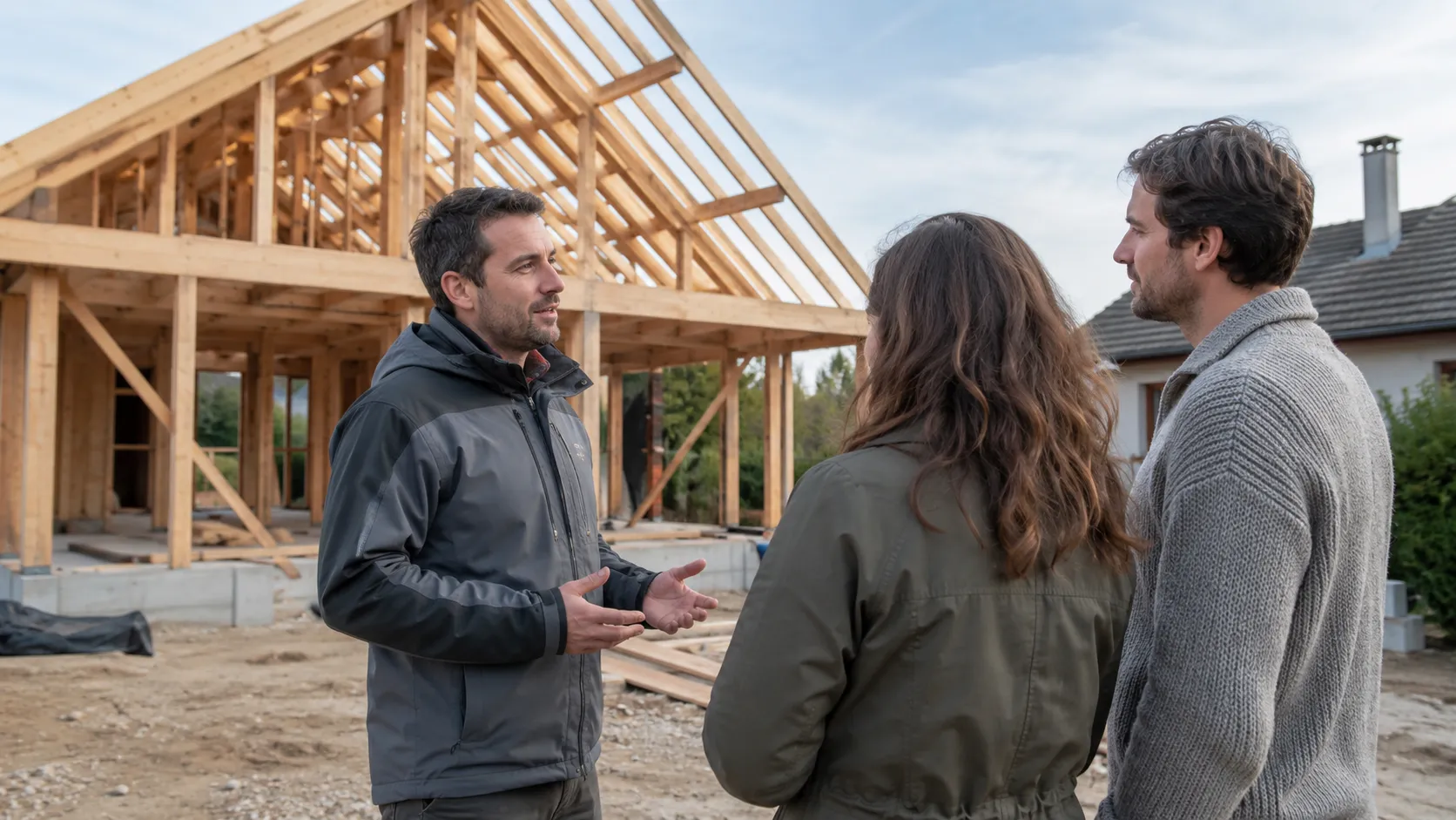 accompagnement projet construction bois ; étude projet ossature bois ; chantier maison bois ; entreprise construction bois Seine-et-Marne ; BPM 77